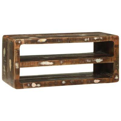 TV Skab Flerfarvet 80 x 32 x 36 cm Massivt genbrugstræ billede