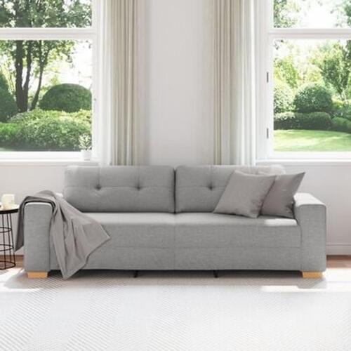 3-personers sofa i skygrå 180 cm stof