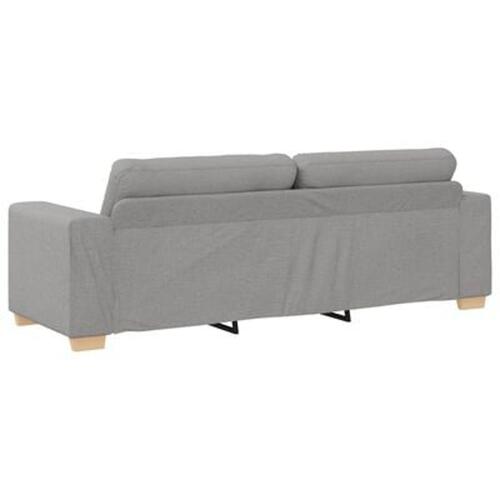 3-personers sofa i skygrå 180 cm stof