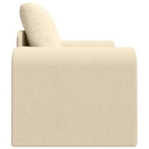 Floor Sofa seng 2-i-1 Creme 98x71x83 cm Stof