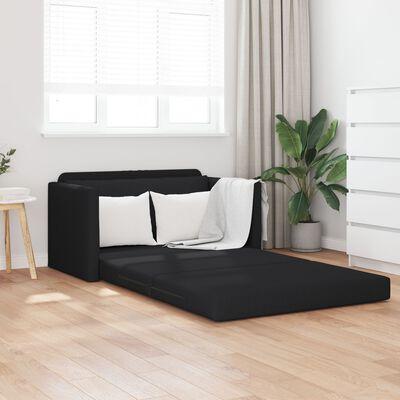 Sovesofa Sort 124 x 71 x 78 cm Stof billede