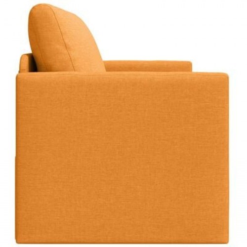 Gulv Sofa Seng 2-i-1 Mørk Gul 124x71x78 cm Stof