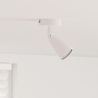 Loftspotlight 1-vejs justerbar hvid GU10