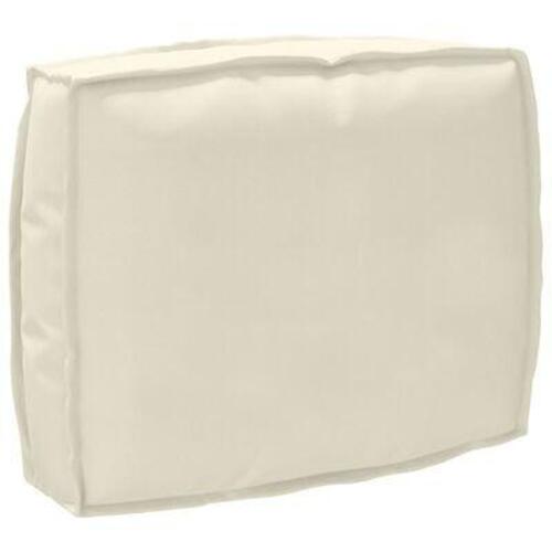 Pallepude til ryglæn Creme 50x40x12 cm Oxford stof