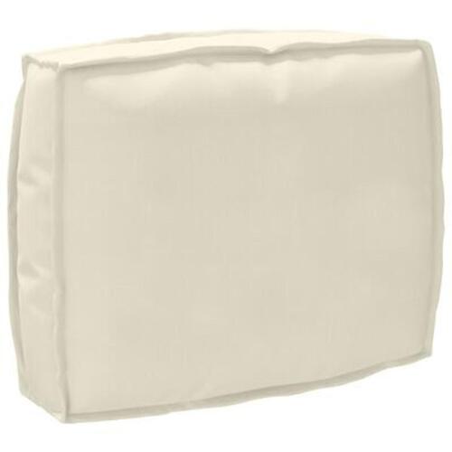 Pallepude til ryglæn Creme 50x40x12 cm Oxford stof