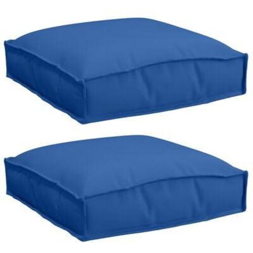 Pallet Puder til Sæde 2 stk Kongeblå 40x40x8 cm Oxford Stof