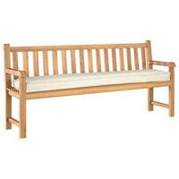 Pallepude til Bænk Creme 180x40x8 cm Oxford Stof