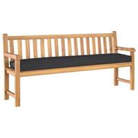 Pallepude til Bænk Sort 180x40x8 cm Oxford Stof