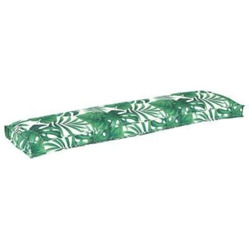 Palletpuder til bænk 2 stk Bladmønster 150x40x8 cm Oxford stof