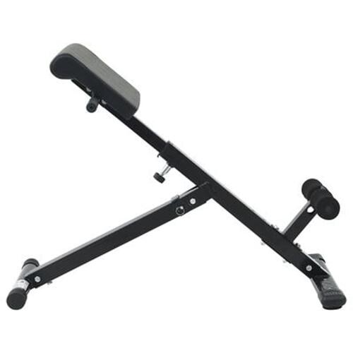 Hyperextension Bænk 120 kg Sammenfoldelig og Justerbar Stål