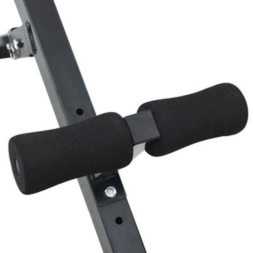 Hyperextension Bænk 120 kg Sammenfoldelig og Justerbar Stål