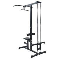 Lat Pulldown Maskine med Justerbart Sæde 80 kg Belastning Stål