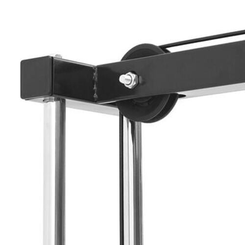 Lat Pulldown Maskine med Justerbart Sæde 80 kg Belastning Stål