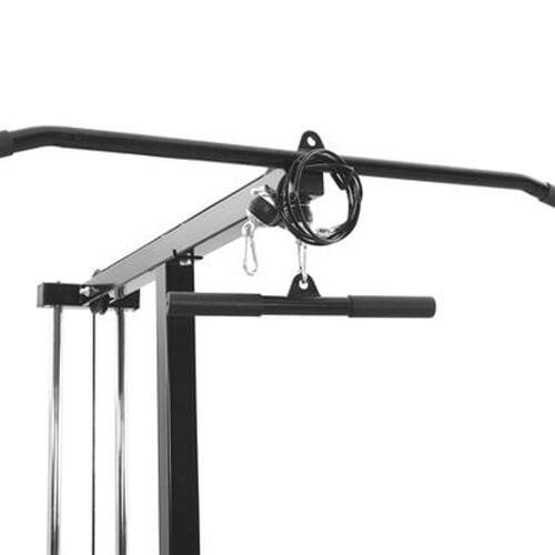 Lat Pulldown Maskine med Justerbart Sæde 80 kg Belastning Stål