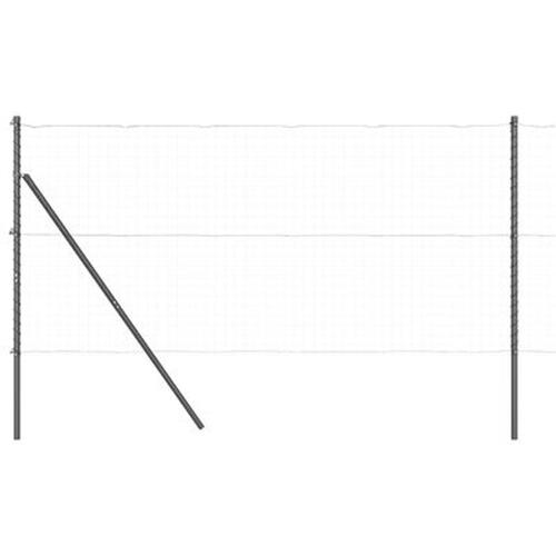 Stolper 13 stk Grå Ø32 mm 200 cm Galvaniseret Stål