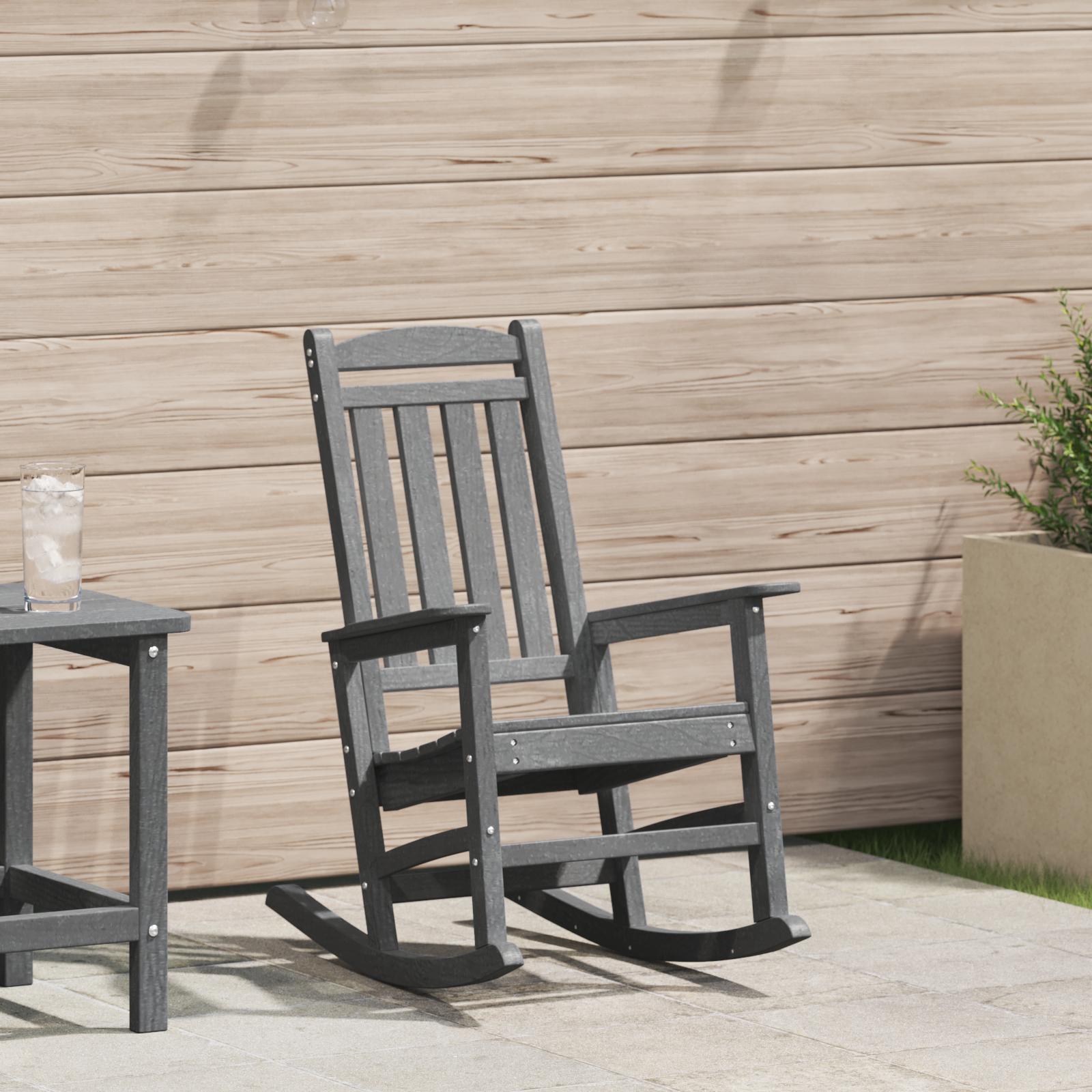 Have Gyngestol Lysegrå 70 x 92 x 108cm HDPE billede