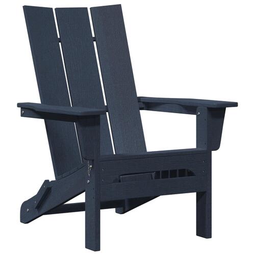 Folding Adirondack Stol Marineblå 74,5x80,5x90 cm HDPE