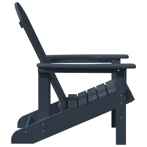 Adirondack stol Marineblå 74x82x91 cm HDPE