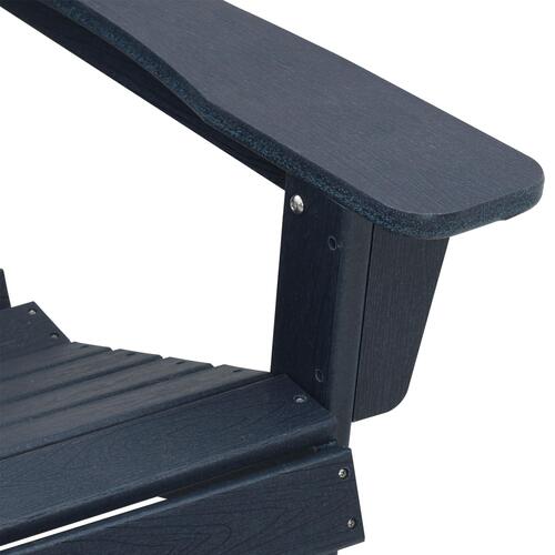 Adirondack stol Marineblå 74x82x91 cm HDPE
