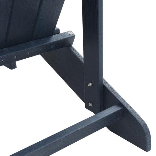 Adirondack stol Marineblå 74x82x91 cm HDPE
