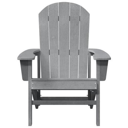 Adirondack stol Lysegrå 74x82x91 cm HDPE