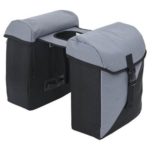 Cykel Pannier Taske Dobbelt Tasker 35L Grå