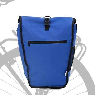 Cykeltaske til Pannier Rack 20 L Blå 34x16x59 cm billede
