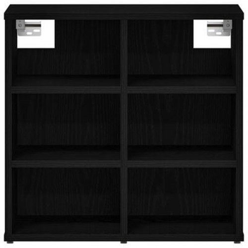 Sko Skabe 2 stk Sort Eg 52.5x30x50 cm
