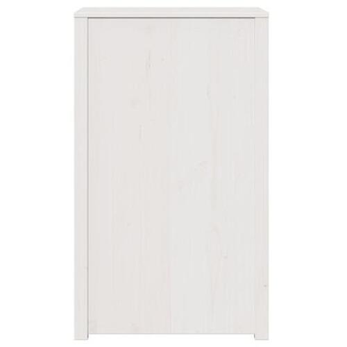 Udendørs Køkkenskab Hvid 55x55x92 cm Massivt Træ Fyrretræ