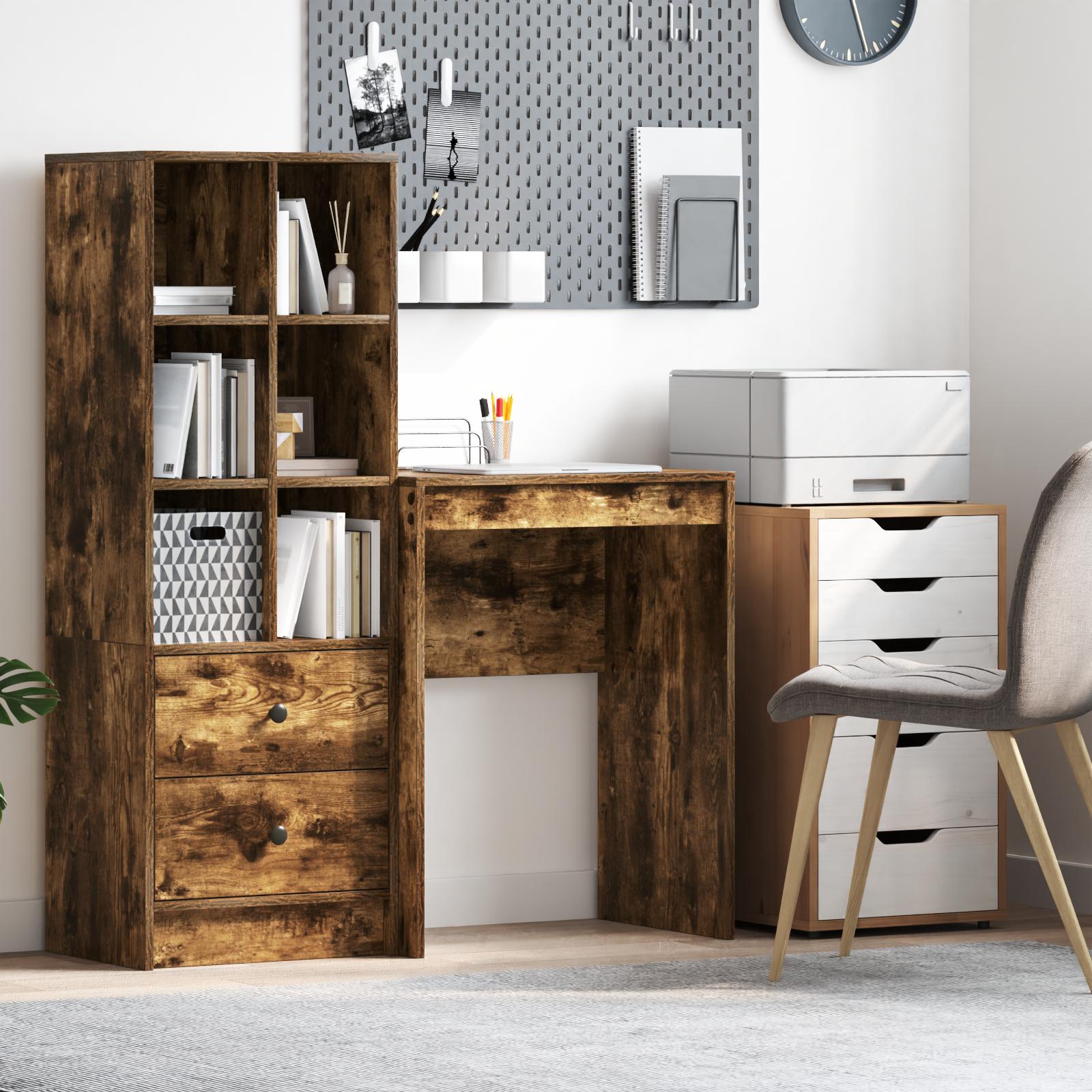 Skrivebord Røget egetræ Konstrueret træ 60 x 40 x 76 cm Holdbart