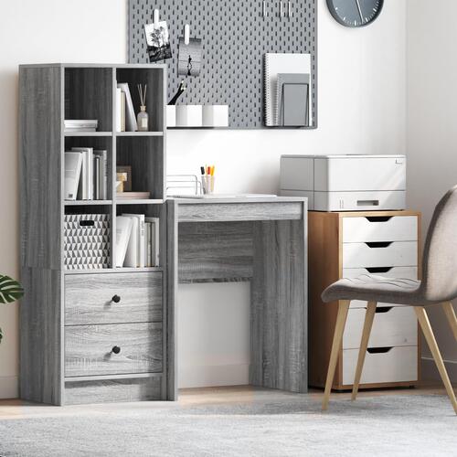 Skrivebord Grå Sonoma Spånplade 60 x 40 x 76 cm Skrivebord