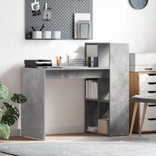 Skrivebord Beton Grå Konstrueret træ med betonfinish Medium