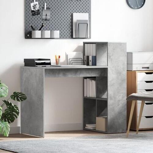 Skrivebord Beton Grå Konstrueret træ med betonfinish Medium