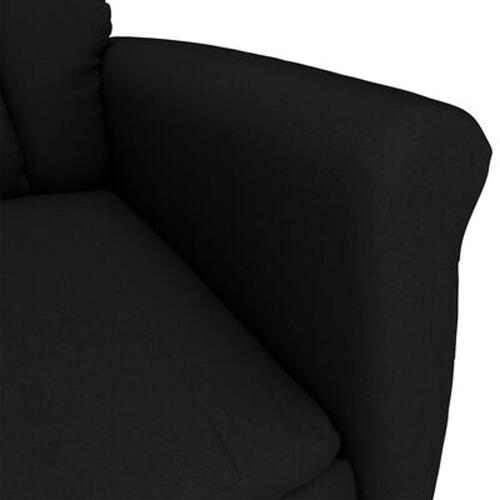 Massage Stol Sort Mikrofiber Stof