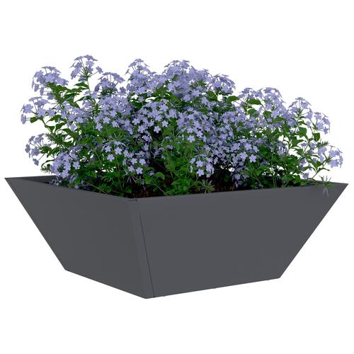 Plastik Blomsterkrukke Antracit Plastik 40 x 40 x 15 cm