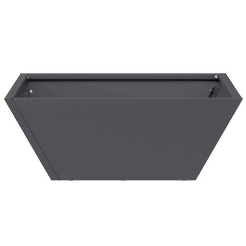 Plastik Blomsterkrukke Antracit Plastik 40 x 40 x 15 cm