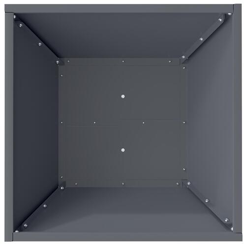 Plastik Blomsterkrukke Antracit Plastik 40 x 40 x 15 cm