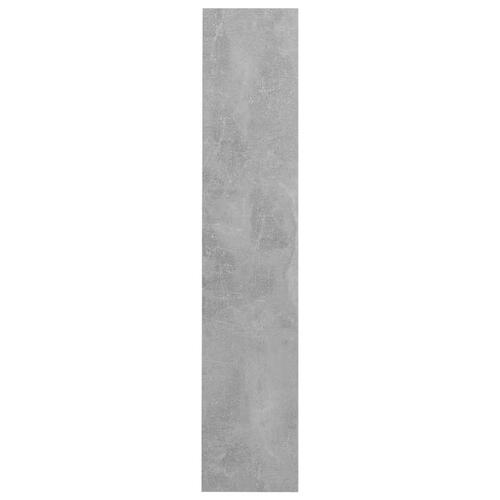 Væghængte skoskabe 2 stk. 80x18x90 cm spånplade betongrå