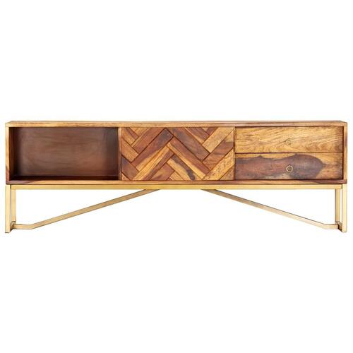 Tv-skab 140x30x45 cm massivt akacietræ