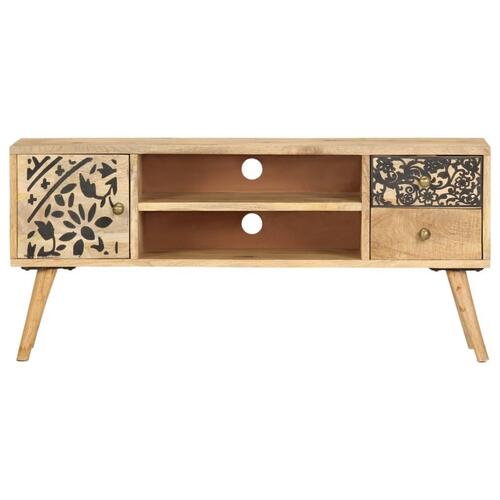 Tv-skab 100 x 30 x 45 cm massivt mangotræ