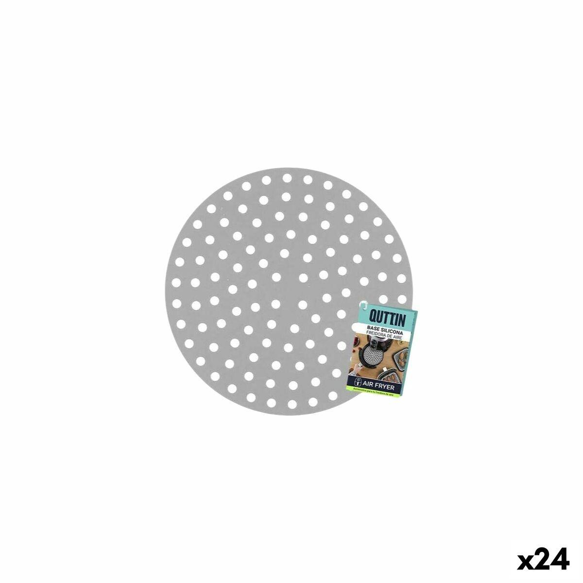 Quttin genanvendelig silikonebakke til airfryer, Ø 19,5 cm (24 stk)