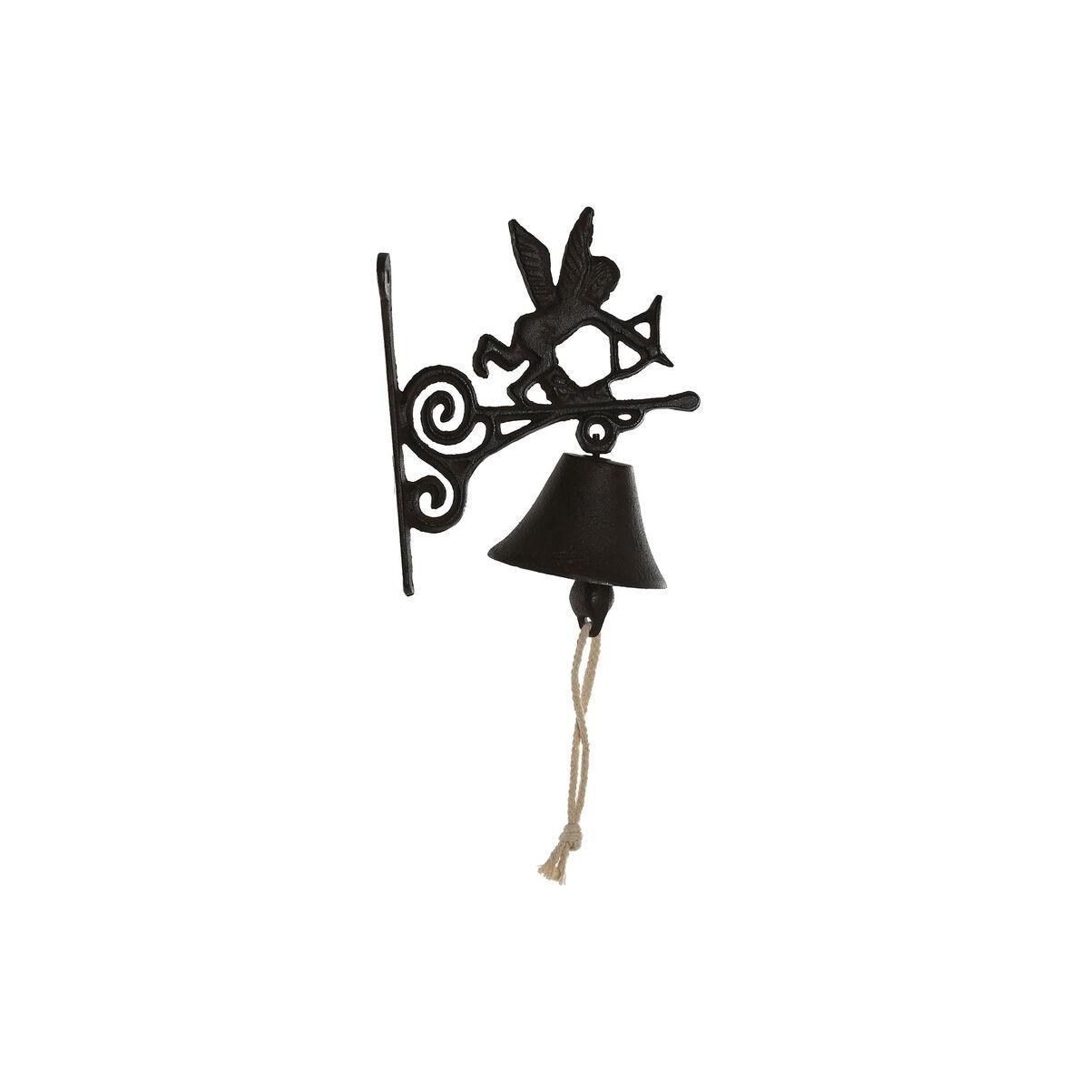 Klokke i jern - brun/sort, 16,5 × 10 × 21 cm