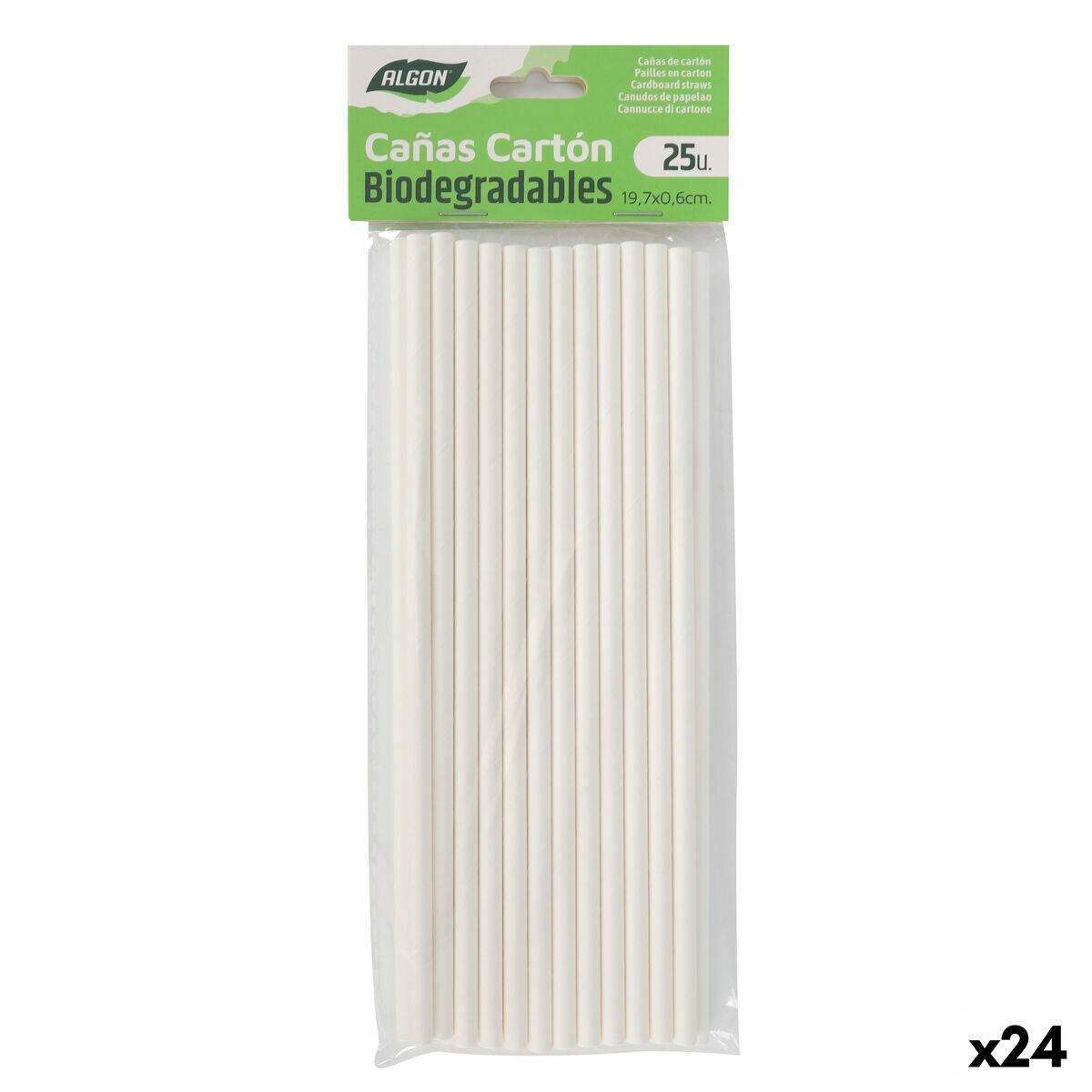 Algon genanvendelige sugerør 19,7 × 0,6 cm - 25 stk (24 pk)