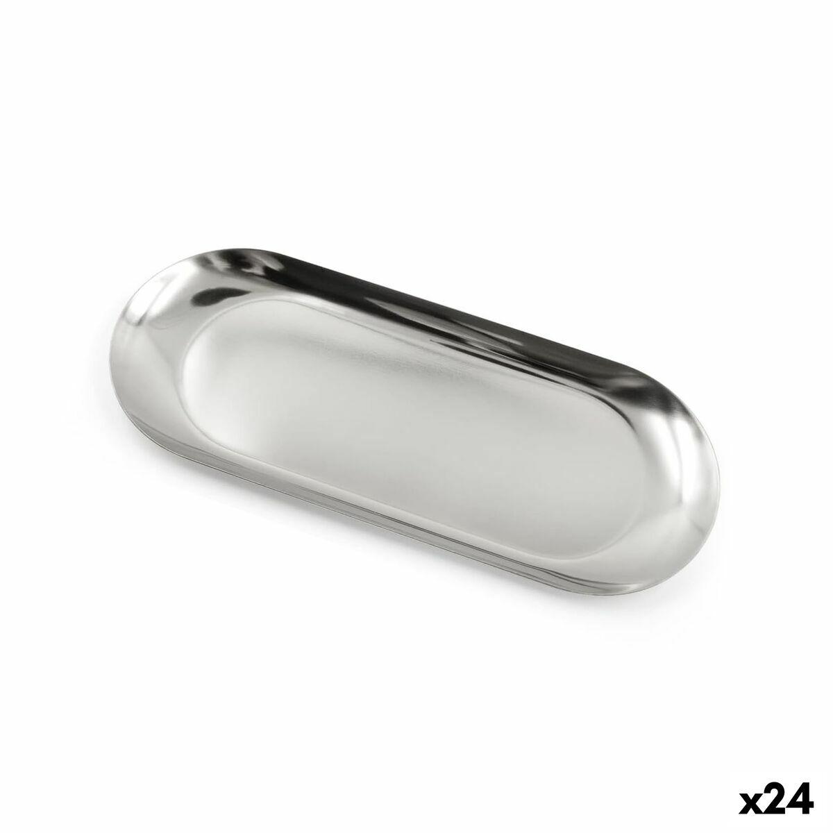 My Bar serveringsbakke - 24 stk., oval rustfrit stål