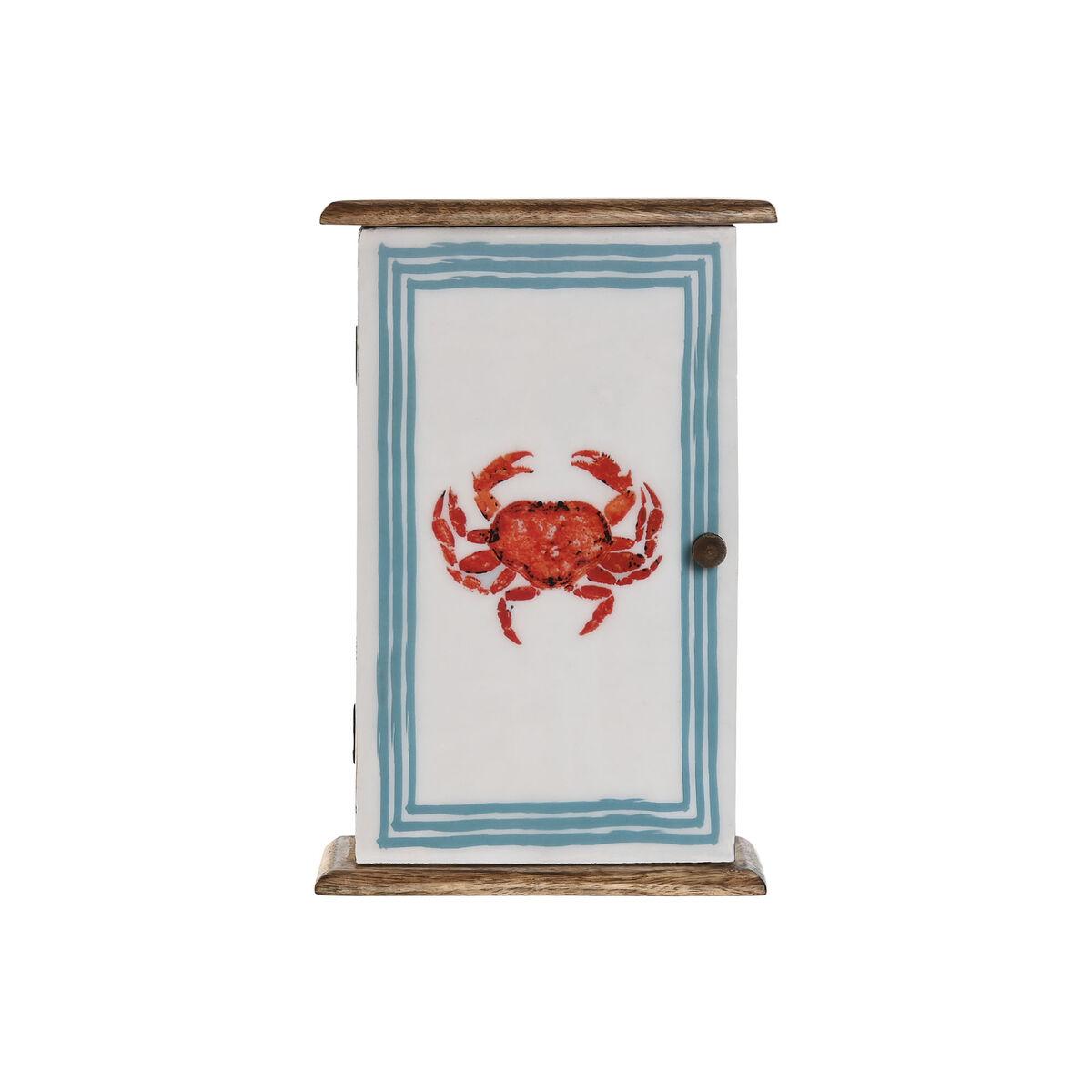 Nøgleskab i mangotræ, multifarvet - 18 × 7,5 × 28 cm