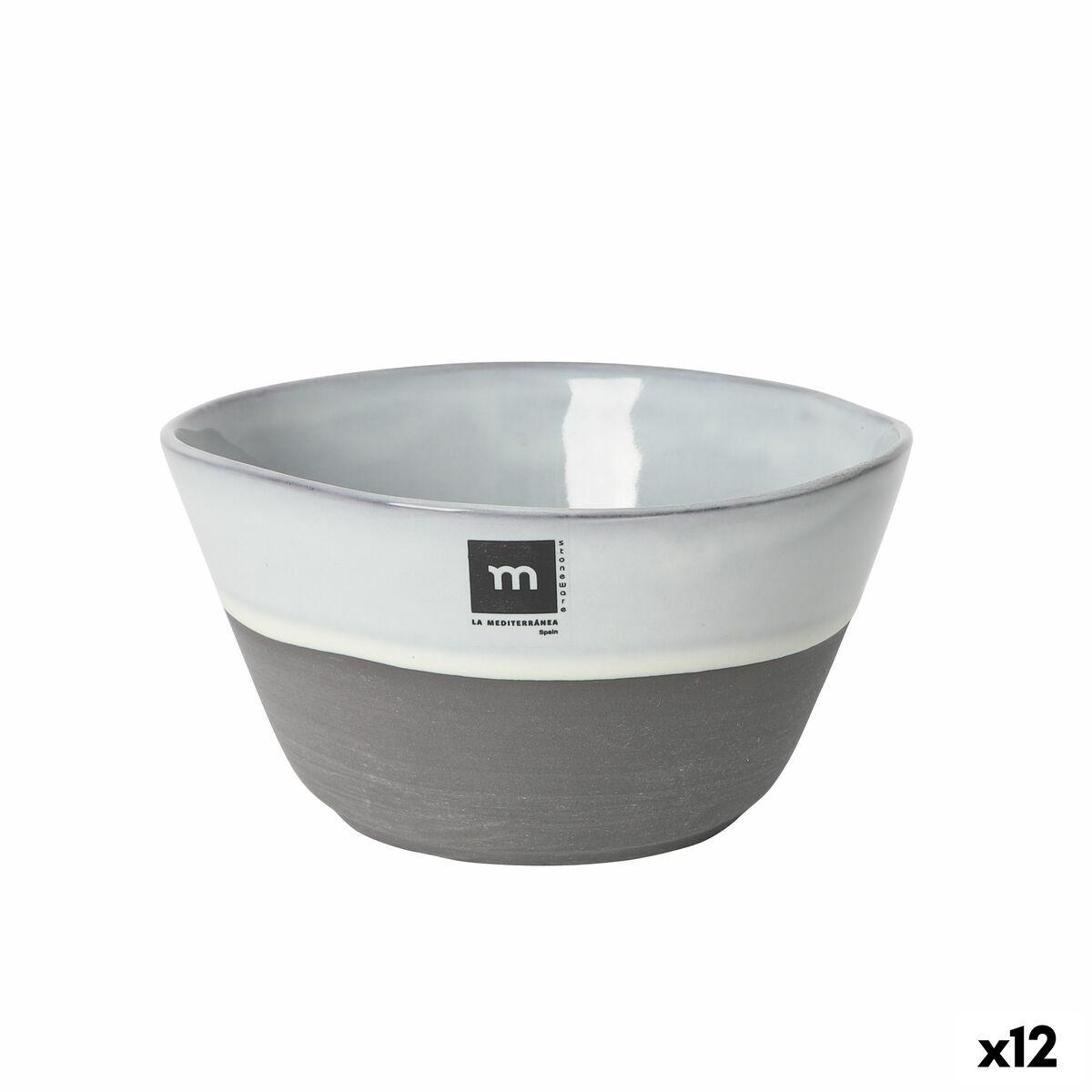 Serveringsskål - Black Clay stentøj (sæt á 12)