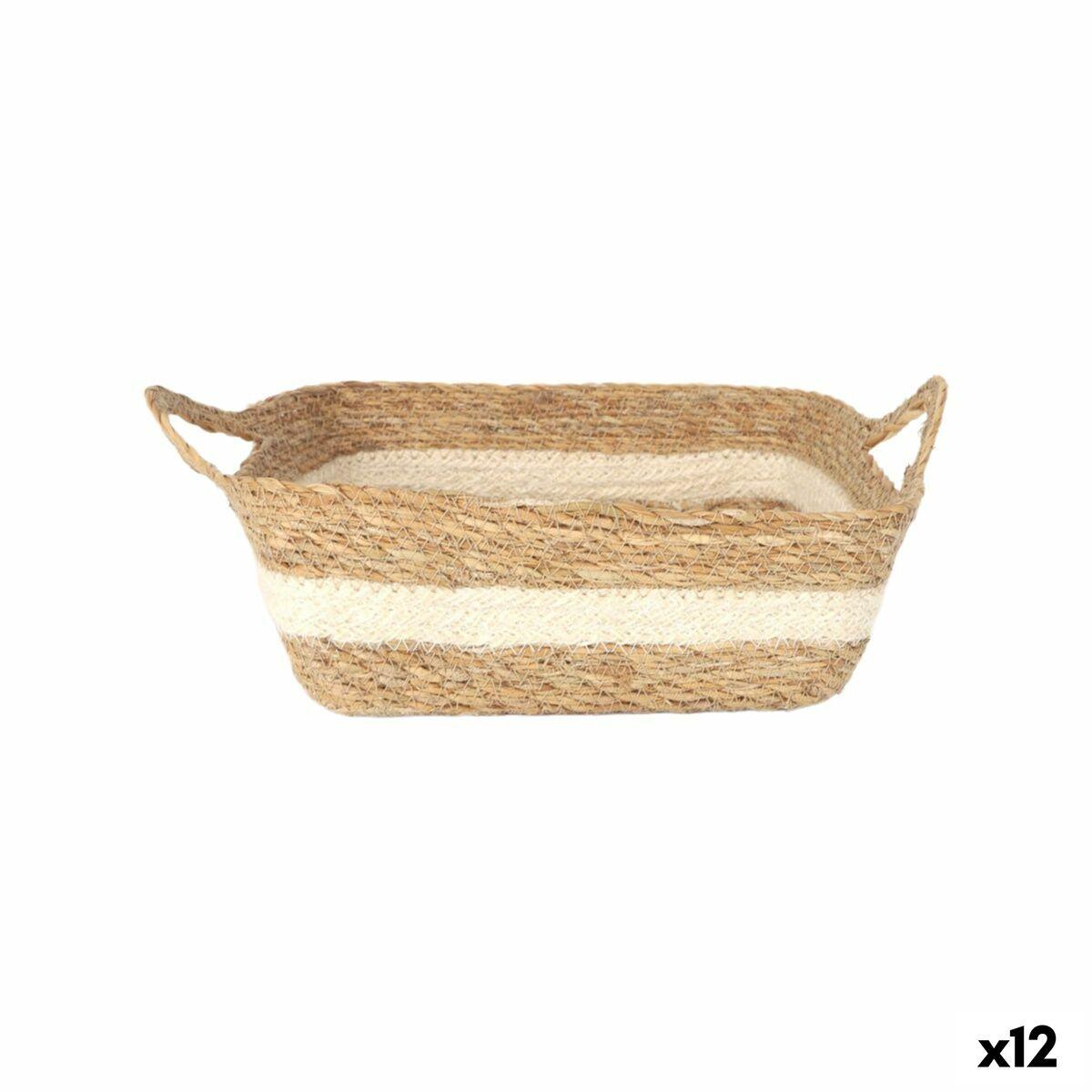 Privilege opbevaringsboks i flet 22 × 22 × 8 cm - 12 stk.