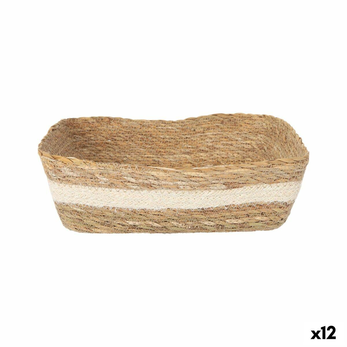 Privilege opbevaringskurv i flet - rektangulær 25 × 20 × 8 cm (12 stk.)