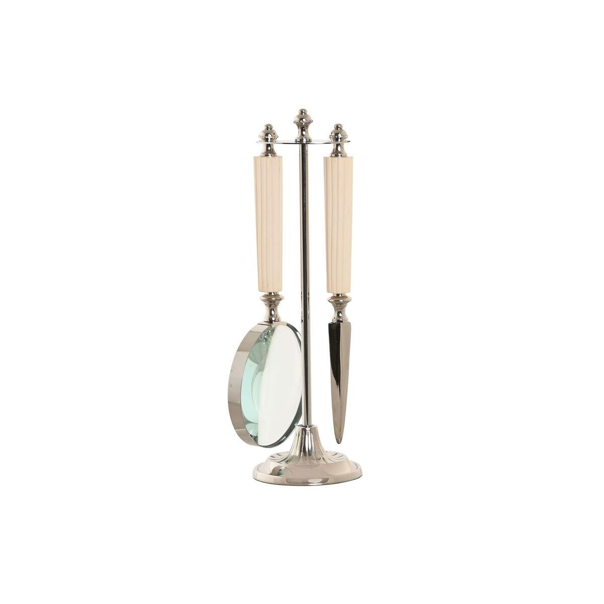 Forstørrelsesglas med stander - Krystal og stål, 8 × 8 × 30 cm