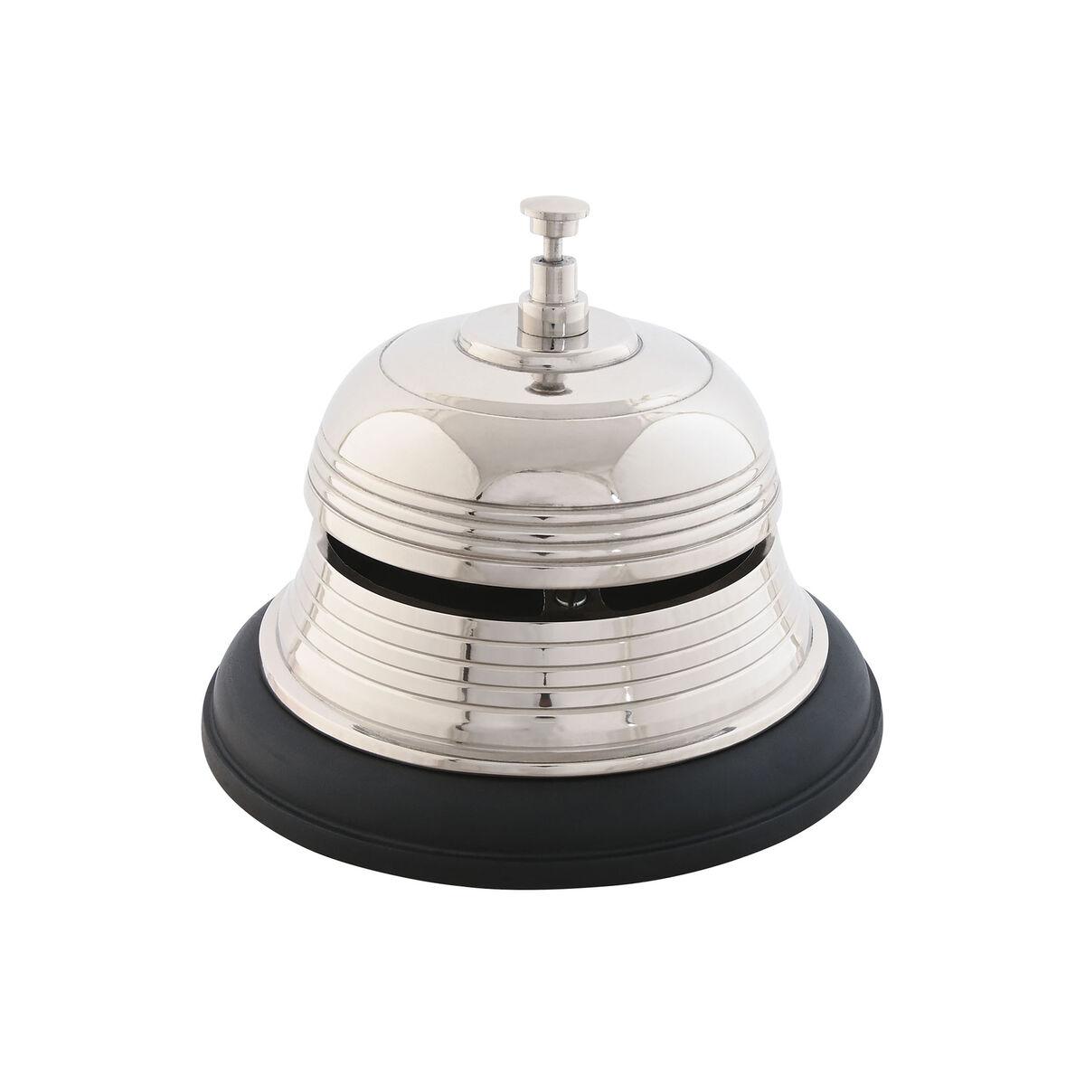 Dørklokke - sort/sølv, aluminium og mangotræ